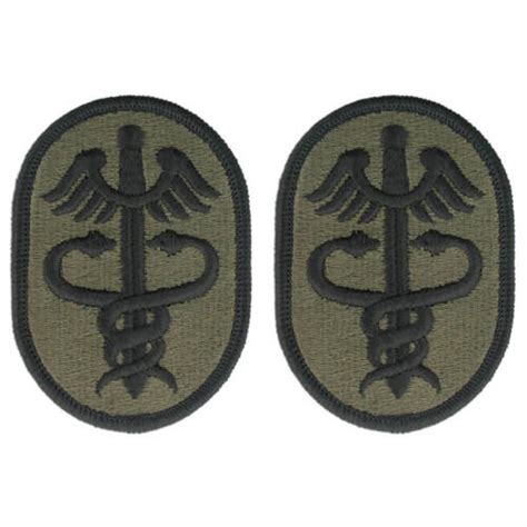 Army Health Services Command Meddac Ocp Patch With Hook Fastener Pair