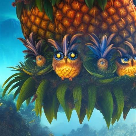 Pineapple Owls Ai Generated Artwork Nightcafe Creator