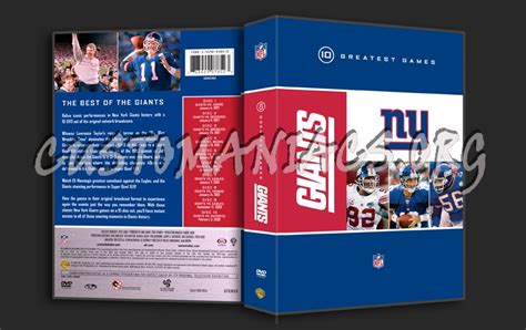 Nfl 10 Greatest Games Giants Dvd Cover Dvd Covers And Labels By