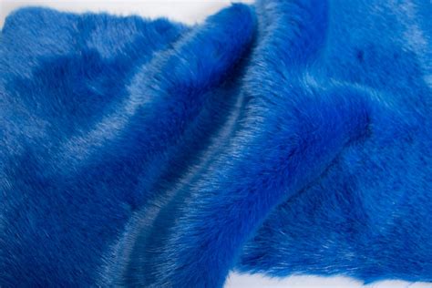 Blue Mink Faux Fur Fabric By The Metre 6020 Royal Blue