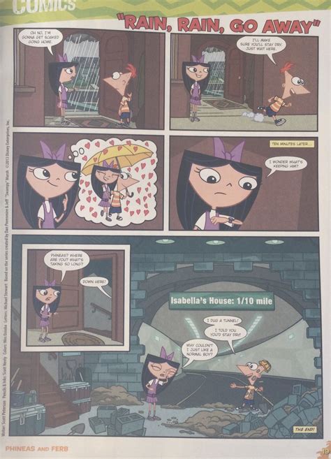 Phineas And Ferb Comics Rain Rain Go Away Dan Povenmire And Jeff