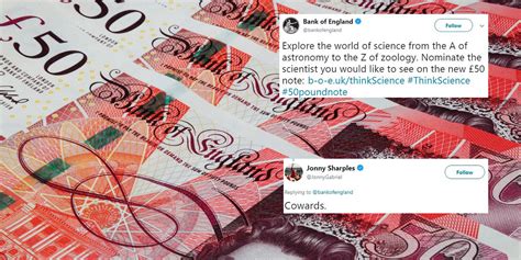 A petition to have england star harry maguire pictured riding an inflatable unicorn on the back of the new £50 note has over 6,000 signatures. The Bank of England want a scientist on the new £50 note ...