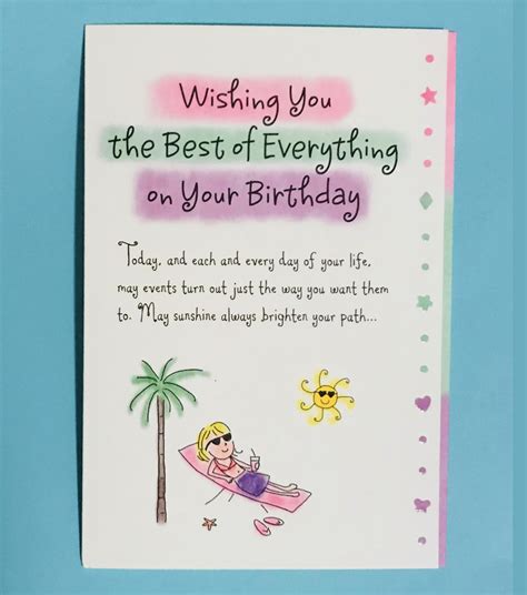 Wishing You The Best Of Everything On Your Birthday Whimsical Bday Card