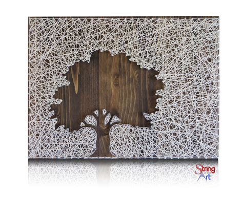 Inverse Oak Tree String Art Kit Tree String Art Diy Kit