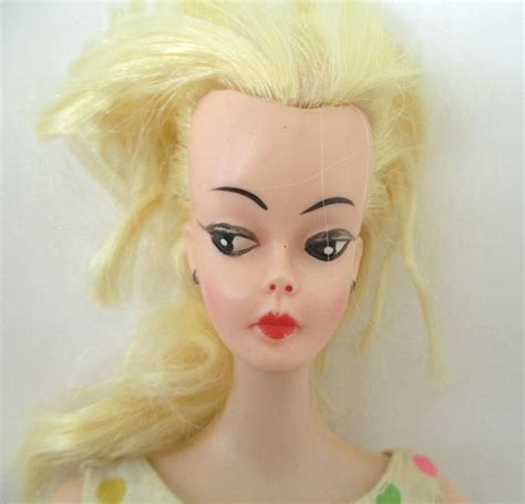 1950s Barbie Clone Blonde Hard Plastic Doll Made In Hong Kong Plastic