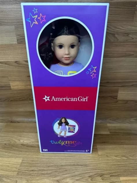 American Girl Truly Me 18 Inch Doll 121 With Brown Eyes Curly Dark