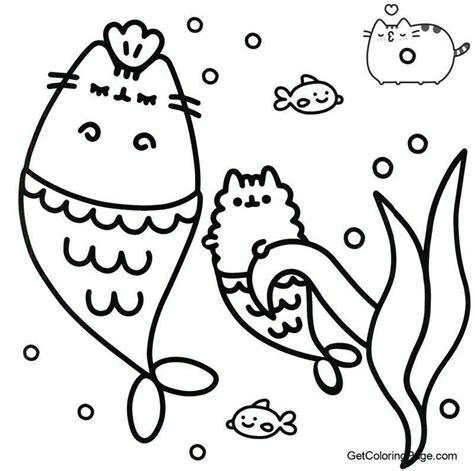 Pusheen Coloring Pages Dinosaur