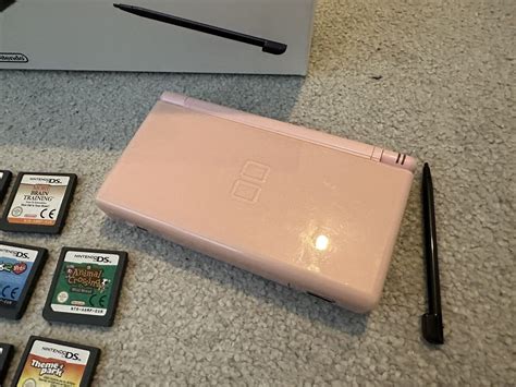 Nintendo Ds Lite Pink In Box With Charger And 15 X Games Ebay