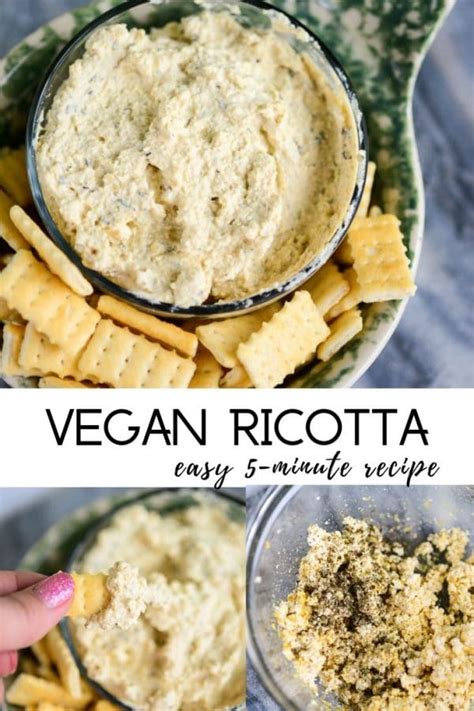 This was, to my surprise, super easy and super delicious. 5-Minute Vegan Ricotta Cheese | Dairy-Free Nut-Free ...