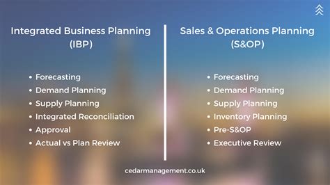 Integrated Business Planning Ibp And Sales And Operations Planning S