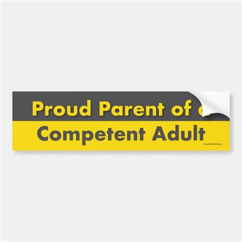 Proud Parent Bumper Sticker