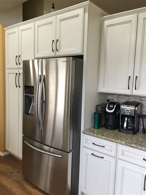 They are designed to provide additional utility storage for a space. North Boise Kitchen Remodel With Full Height Pantry