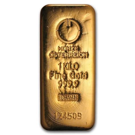 Buy 1000 Gram Gold Bar Austrian Mint Cast Apmex