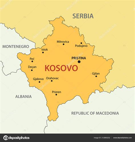 94k likes · 59 talking about this. República Kosovo Mapa Del Vector — Archivo Imágenes ...