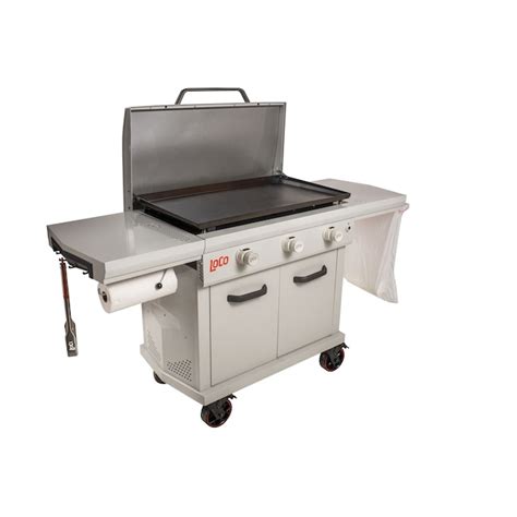 Loco Cookers Griddle Chalk 3 Burner Liquid Propane Gas Grill In The Gas