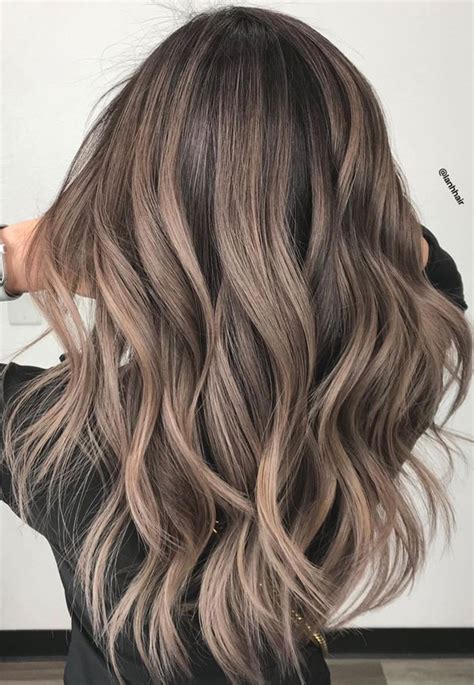 These Are The Best Hair Colour Trends In 2021 Mushroom Brown On Layered Haircut