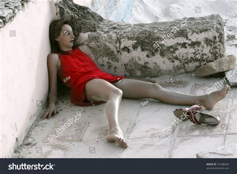 Dead Woman Lying On Ground Stock Photo Shutterstock