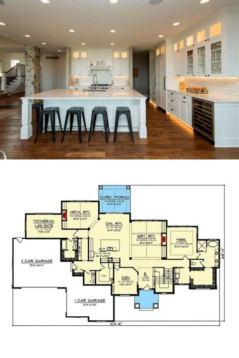 House plans with inlaw suites are likely to become popular as the population ages these designs include at least an extra bedroom and bath but may even have a whole guest apartment these spaces. 5-Bedroom Two-Story Craftsman Home with Mother-In-Law ...