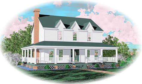 Inspiring farmhouse wrap around porch plans photo house plans. Farmhouse Home Plan with Wrap-Around Porch - 58277SV | Architectural Designs - House Plans