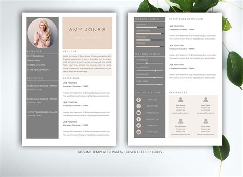 Microsoft word and apple pages formats one page resume comes with sample cover letter, text box design for easy customization, font and resume guides to help you with the usage of the template. 30 Sexy Resume Templates Guaranteed to Get You Hired ...