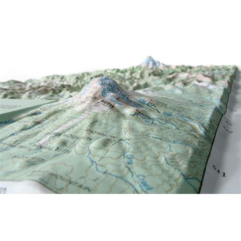 Hubbard Scientific Raised Relief Map Mt Rainier National Park
