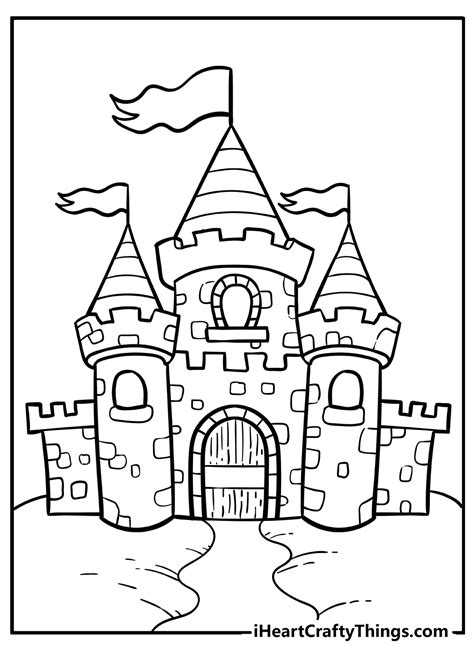 Medieval Castle Coloring Page