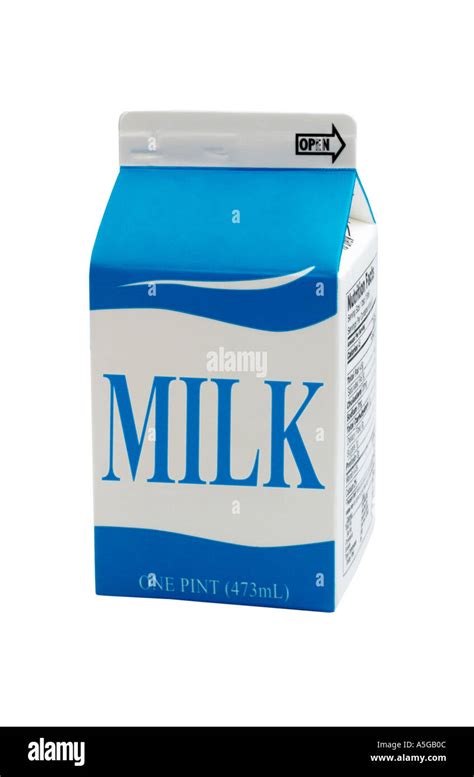 Milk Carton Stock Photo Alamy