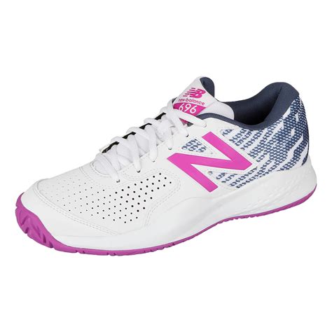 Buy New Balance 696 V3 All Court Shoe Women White Violet Online Tennis Point Com