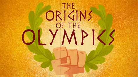 The Ancient Origins Of The Olympics Armand Dangour Ancient