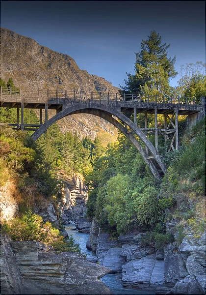 Shotover River And Bridge Near Queenstown South Island