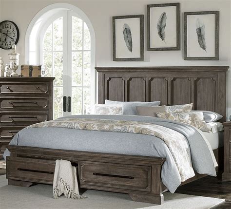 Unbelievable rustic bedroom furniture facebook exclusive on homesaholic.com. Toulon Unique Rustic Cal. King Storage Bed from ...