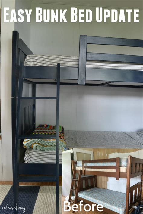 Updated And Painted Bunk Beds Refresh Living