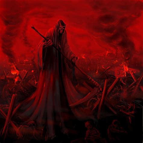 Red Grim Reaper Wallpaper Hd Free 4k Wallpaper