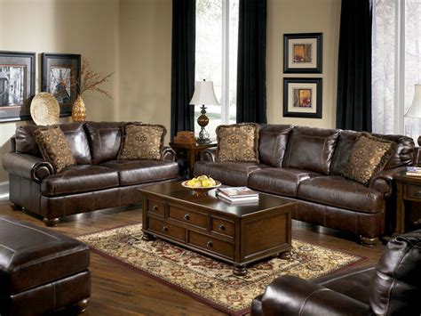 Check out these living room color ideas for brown furniture. PRESTIGE - TRADITIONAL GENUINE BROWN LEATHER LARGE SOFA ...