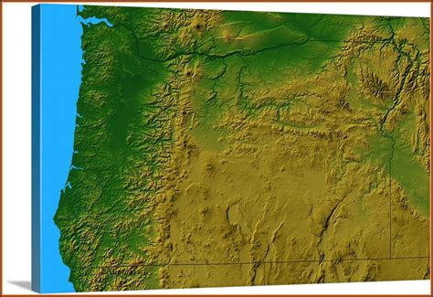 Topographic Map Of Oregon Map Resume Examples Dp9l6wwvrd
