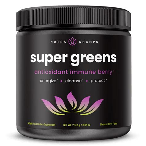 Nutrachamps Super Greens Powder Premium Antioxidant Superfood Organic