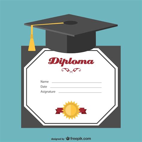 Vector Diploma De Graduación Descargar Vectores Gratis