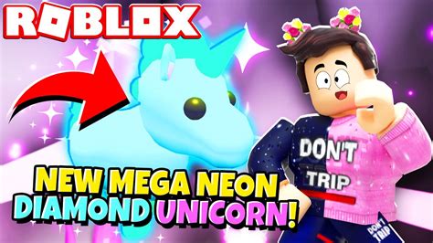 I only traded golden pets in adopt me for 24 hours. Roblox Adopt Me Mega Neon Diamond Unicorn