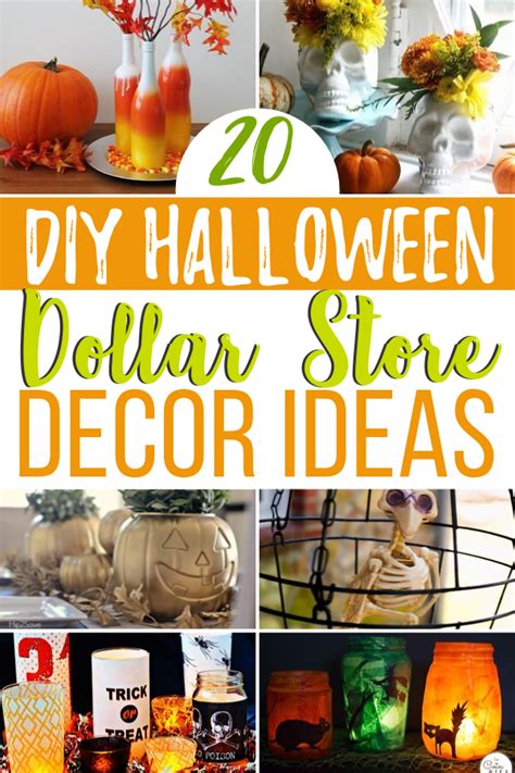20 Diy Dollar Store Halloween Decor Ideas But First Joy