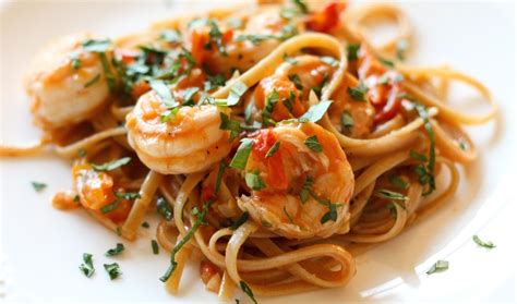 Shrimp Linguine With Tomato Sauce Rosemaries Kitchen