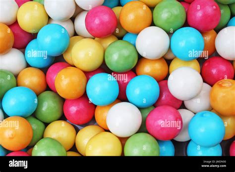 Bubble Gum Chewing Gum Texture Rainbow Multicolored Gumballs Chewing