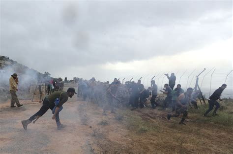 Rioters Hurl Stones At Idf During Standoff On Tense Lebanon Border The Times Of Israel