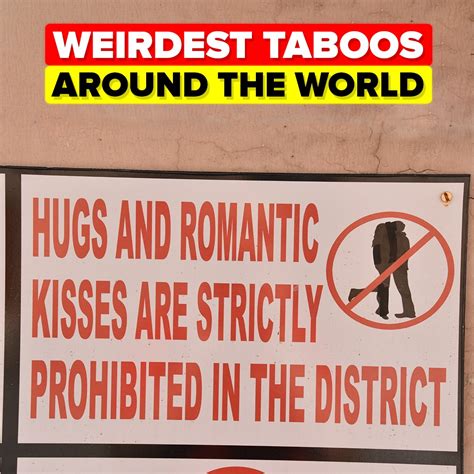 Weirdest Taboos Around The World Culture Customs Agency Taboo Joke