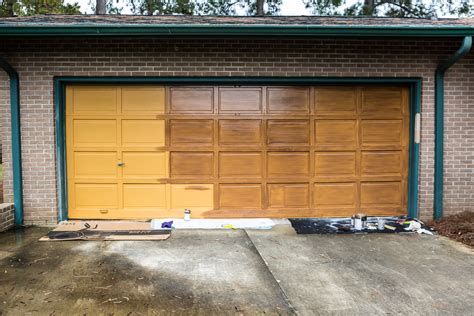 By far the most popular color for garage doors, a vivid white is sure to add some curb appeal. Making Over My Garage Door in 2 Days | In My Own Style