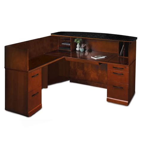 Our reception desks are available in a variety of shapes like an l shaped reception desk, u shaped reception desks, and curved reception desks. L Shaped Reception Desk - Preside Reception Desk L-Shaped