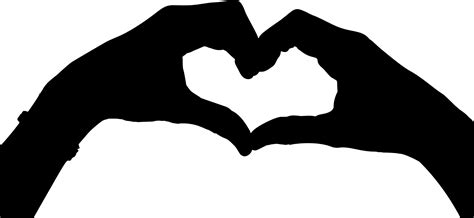 Heart Hands Silhouette Icons Png Free Png And Icons Downloads