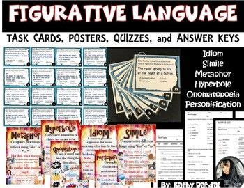 Start studying figurative language assignment. Figurative Language Posters, Task Cards,... by Queen's ...