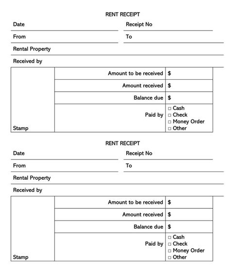 Free Receipt Template For Numbers Premium Receipt Forms