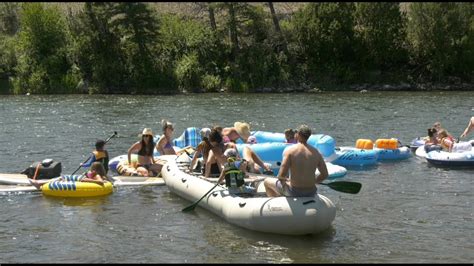 Floaters Flock To The Madison River To Celebrate 4th Of July Youtube