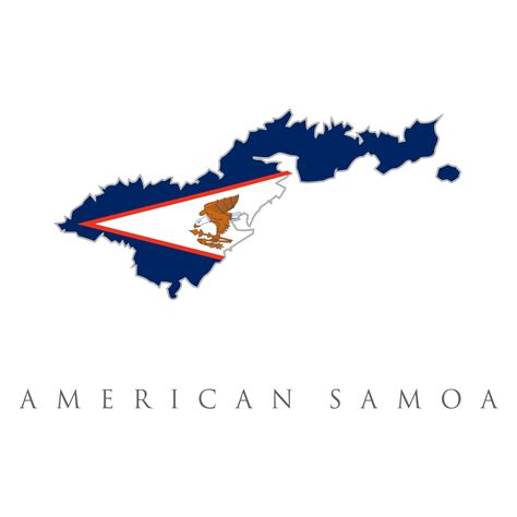 Vector Illustration Of American Samoa Flag Map American Samoa Outline